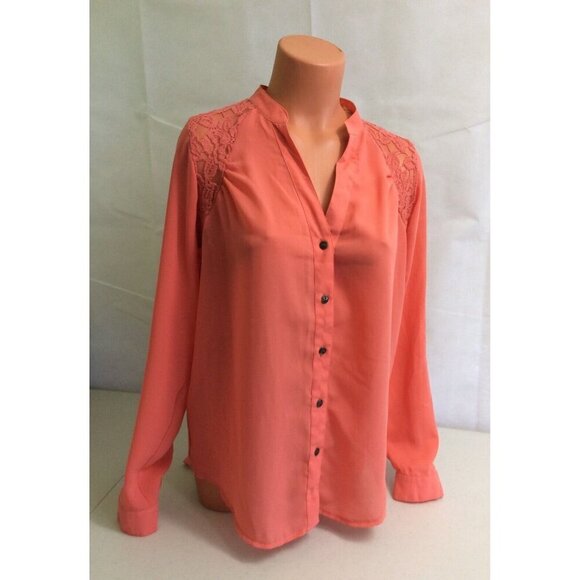 Jolt Lace Blouse Womens Medium - Picture 1 of 5